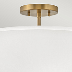 Потолочный светильник с двухслойным белым текстильным абажуром Hinkley варинант исполнения - 16 | Loft Concept в Орле