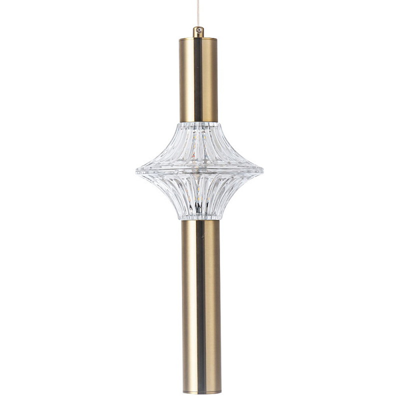 Подвесной светильник Toussaint Metal Tube Brass Hanging Lamp Латунь Прозрачный Подвесной светильник Toussaint Metal Tube Brass Hanging Lamp Латунь Прозрачный в Орле | Loft Concept