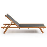 Шезлонг из текстиля и эвкалипта Power of Nature варинант исполнения - 2 | Loft Concept в Орле