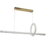 Подвесной линейный светильник Gilbertine Crystals Linear Hanging Lamp варинант исполнения - 2 | Loft Concept в Орле