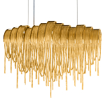 Люстра подвесная с металлическими цепочками и изогнутыми металлическими дугами 72 см Atlantis Chain варинант исполнения - 16 | Loft Concept в Орле