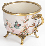 Фарфоровая чаша с бронзовыми элементами Eden Garden варинант исполнения - 2 | Loft Concept в Орле