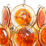 Люстра из оранжевых стеклянных дисков OrangeGlowing Reflectors варинант исполнения - 1 | Loft Concept в Орле