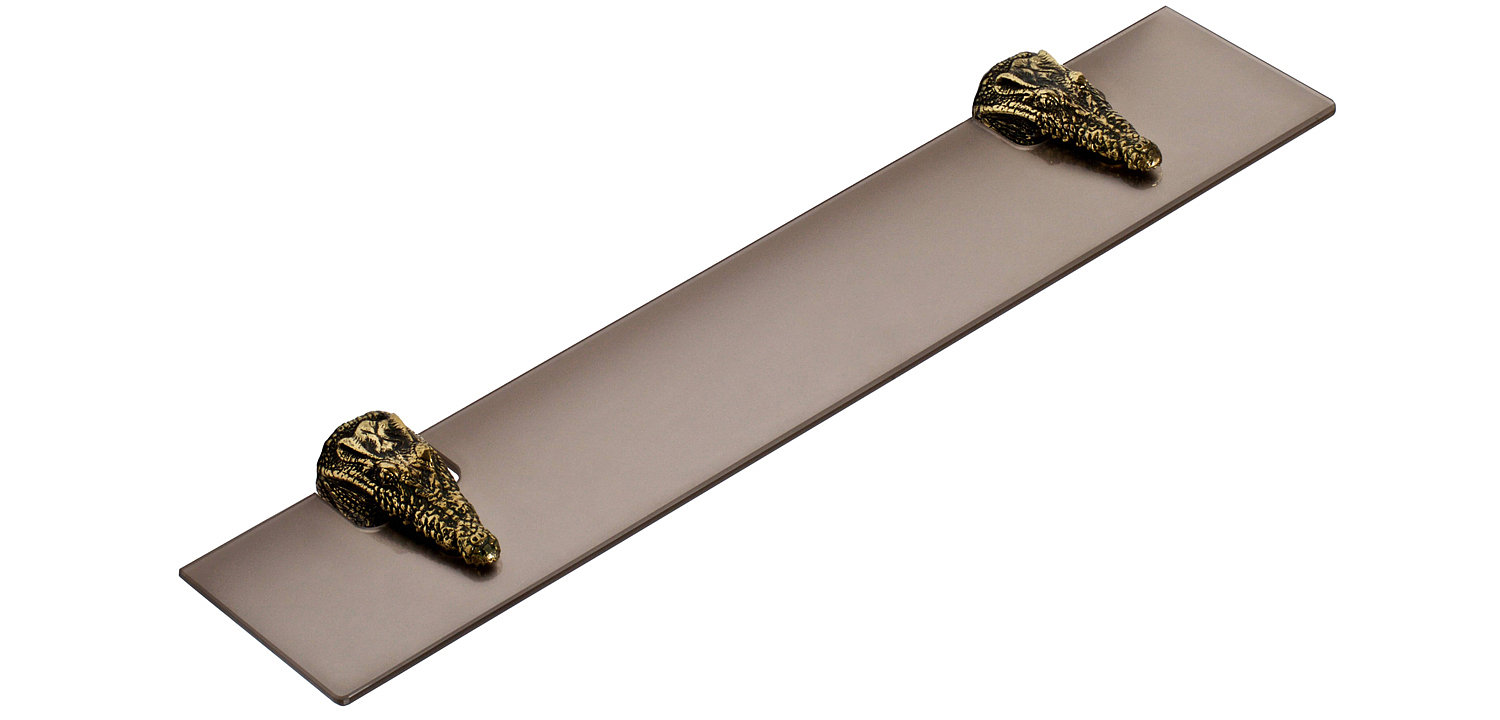 Полка для ванной Bronze Crocodile Heads Полка для ванной Bronze Crocodile Heads - Loft-Concept в Орле
