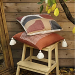 Подушка декоративная с геометрическим узором и плетенными вставками Divine Abstractions варинант исполнения - 6 | Loft Concept в Орле