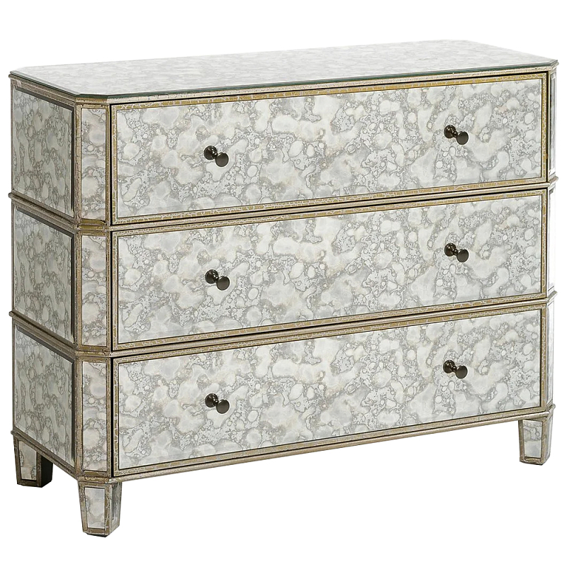 Комод зеркальный Glorious Chest of Drawers Зеркало Серый Бежевый Комод зеркальный Glorious Chest of Drawers Зеркало Серый Бежевый в Орле | Loft Concept