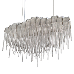 Люстра подвесная с металлическими цепочками и изогнутыми металлическими дугами 72 см Atlantis Chain варинант исполнения - 7 | Loft Concept в Орле