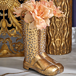 Ваза в форме сапог с рельефной текстурой и ручками Vase Boot варинант исполнения - 3 | Loft Concept в Орле