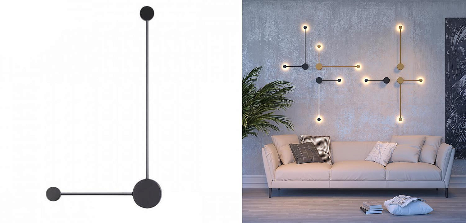 Бра Pin Wall Light Black Angle Бра Pin Wall Light Black Angle - Loft-Concept в Орле