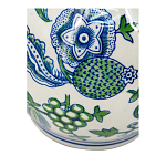 Ваза фигурная с сине-зелеными узорами распустившихся цветов Blossoming Spring варинант исполнения - 3 | Loft Concept в Орле