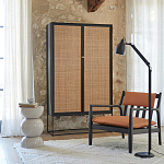 Шкаф с 2-мя дверцами из ротанга ручной работы Fuse Wicker Furniture варинант исполнения - 5 | Loft Concept в Орле