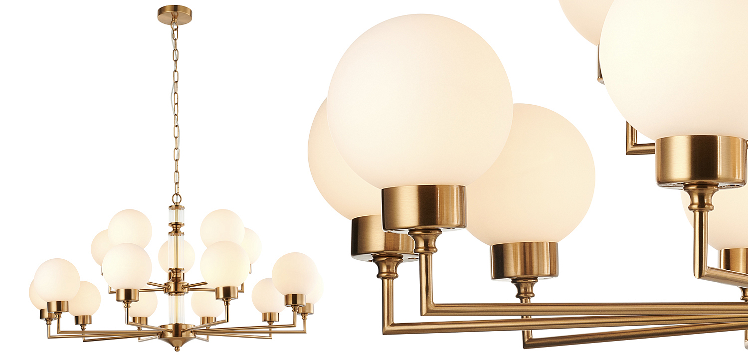 Люстра Zibille Chandelier Brass 93 Люстра Zibille Chandelier Brass 93 - Loft-Concept в Орле