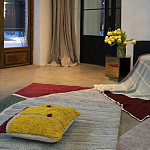 Чехол на подушку с рисунком горчичного цвета Elan Textured варинант исполнения - 2 | Loft Concept в Орле