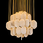 Люстра с овальными подвесками из натурального камня Spatial Composition варинант исполнения - 2 | Loft Concept в Орле