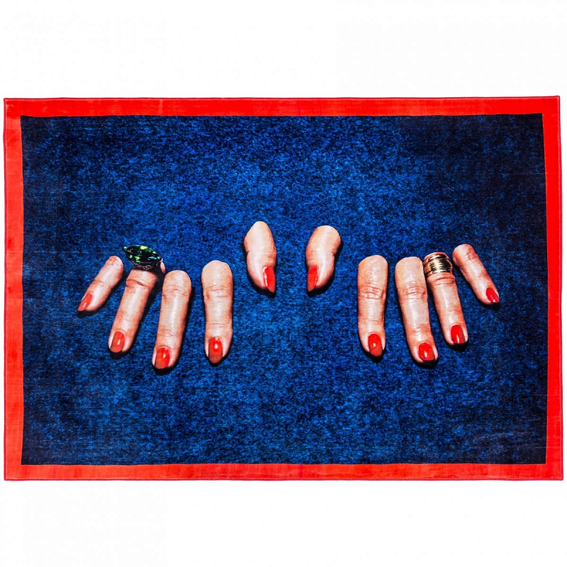Ковер Seletti Rectangular Rug Fingers Мульти Ковер Seletti Rectangular Rug Fingers Мульти в Орле | Loft Concept