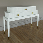 Премиальная Консоль с тремя ящиками Elsa Dreams White варинант исполнения - 1 | Loft Concept в Орле