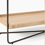 Консоль деревянной столешницей и полкой Wooden Table Top and Shelf варинант исполнения - 3 | Loft Concept в Орле