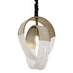 Подвесной светильник с хрустальными подвесками Godard Crystal Ring Hanging Lamp варинант исполнения - 1 | Loft Concept в Орле