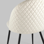 Мягкий стул в бежевом велюре Miruna Chair варинант исполнения - 6 | Loft Concept в Орле