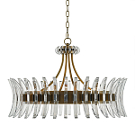 Люстра круглая с прозрачными элементами в форме полумесяца Crescent варинант исполнения - 2 | Loft Concept в Орле