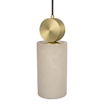 Подвесной светильник с цилиндрическим мраморным плафоном Marble square варинант исполнения - 3 | Loft Concept в Орле