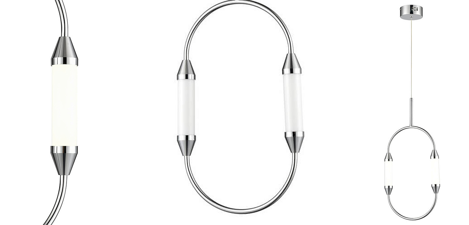 Подвесной светильник Giopato & Coombes CIRQUE Pendant Ellipse Vertical Chrome S Подвесной светильник Giopato & Coombes CIRQUE Pendant Ellipse Vertical Chrome S - Loft-Concept в Орле