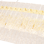 Люстра подвесная овальная с рельефными стеклянными панелями и золотым металлическим каркасом Textured Glass Chandelier варинант исполнения - 4 | Loft Concept в Орле