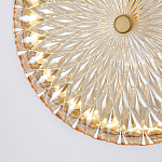 Подвесной светильник с плафоном из рельефного стекла Peony Glass Bronze  варинант исполнения - 6 | Loft Concept в Орле