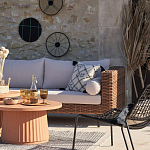 Трехместный садовый диван из плетеного пластика Matteo варинант исполнения - 5 | Loft Concept в Орле