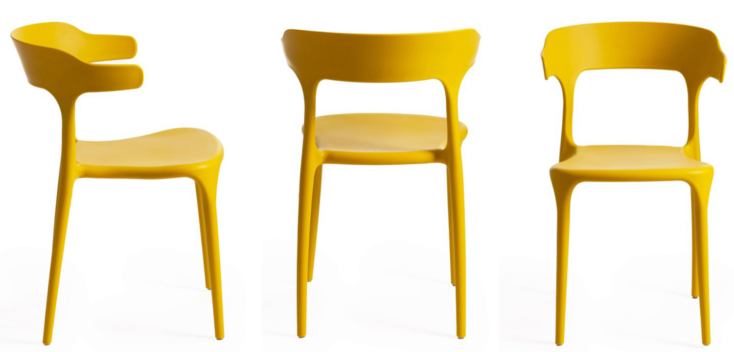 Стул Joris Yellow Plastic Стул Joris Yellow Plastic - Loft-Concept в Орле
