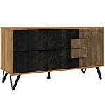 ТВ-тумба с  2-мя ящиками и закрытыми полками Stone Effect варинант исполнения - 2 | Loft Concept в Орле