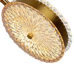  Подвесной светильник с плафонами из рельефного стекла Peony Glass Bronze Two варинант исполнения - 3 | Loft Concept в Орле