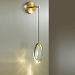 Бра с плафоном в форме капли Crystal Transparent Drop варинант исполнения - 2 | Loft Concept в Орле