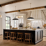 Подвесной светильник с широким куполообразным плафоном Kichler варинант исполнения - 7 | Loft Concept в Орле