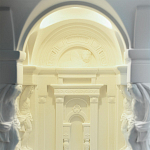 Встраиваемый в стену гипсовый светильник под покраску с колоннами и арками в античном стиле Antiquity Athena варинант исполнения - 11 | Loft Concept в Орле