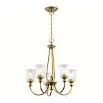 Люстра с прозрачными плафонами из пузырчатого стекла Kichler варинант исполнения - 10 | Loft Concept в Орле