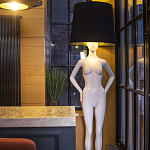 Лампа MANNEQUIN LAMP с абажуром созерцание силуэта варинант исполнения - 3 | Loft Concept в Орле