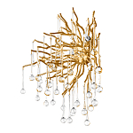 Бра с лучеобразным основанием и подвесками из прозрачного стекла в виде длинных капель Droplet Chandelier варинант исполнения - 5 | Loft Concept в Орле