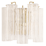 Бра с вертикальными стеклянными подвесками Hexagon Tube Light варинант исполнения - 1 | Loft Concept в Орле