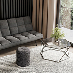 Пуф Three Gray в ткани букле серого цвета варинант исполнения - 4 | Loft Concept в Орле