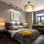 Подвесной светильник с белыми изящными декоративными лепестками Volumetric Petal Lamp варинант исполнения - 6 | Loft Concept в Орле