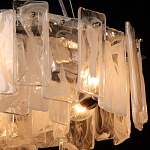 Люстра круглая с подвесными прямоугольными пластинами из стекла Glacier Panels варинант исполнения - 5 | Loft Concept в Орле