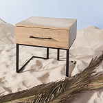 Тумба прикроватная с ящиком в стиле лофт Urban Style Space 2 варинант исполнения - 6 | Loft Concept в Орле