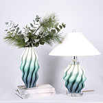 Настольная лампа с абажуром Green Wave варинант исполнения - 2 | Loft Concept в Орле