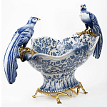 Фарфоровая чаша с птицами Blue and White варинант исполнения - 2 | Loft Concept в Орле