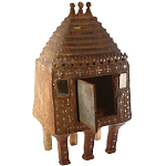 Декоративная винтажная печка из глины с инкрустацией Rarity варинант исполнения - 1 | Loft Concept в Орле