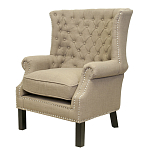 Кресло Charlie Armchair brown flax варинант исполнения - 3 | Loft Concept в Орле