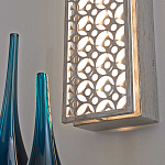 Бра прямоугольное в серебрянном цвете с ажурной решеткой Feiss варинант исполнения - 6 | Loft Concept в Орле