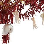 Люстра с декором в виде кораллов и ракушек Corals and Shells Chandelier Red варинант исполнения - 2 | Loft Concept в Орле