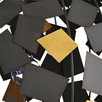 Люстра в форме сферы с декором из металлических квадратов Path to the Stars варинант исполнения - 1 | Loft Concept в Орле